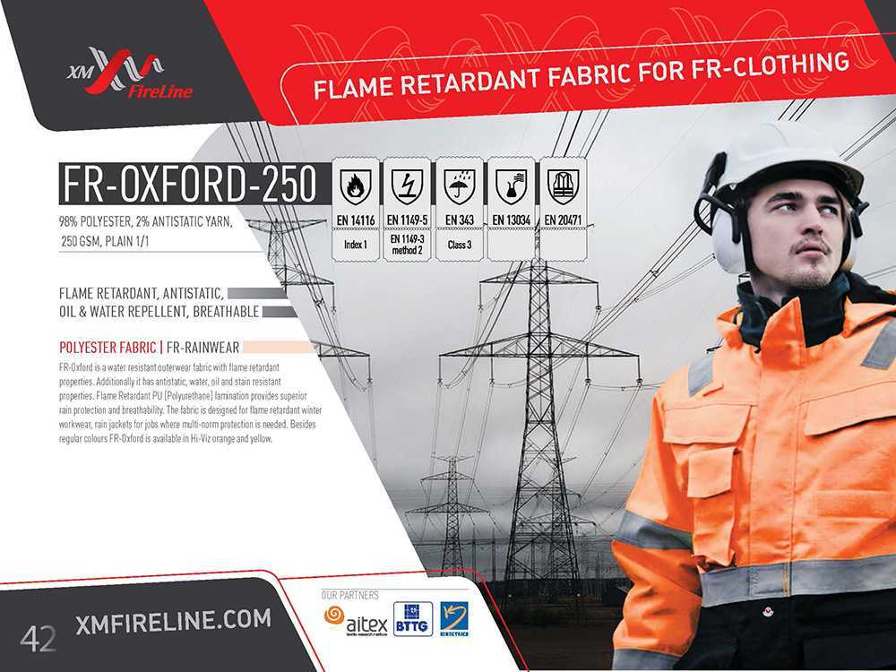 FR-OXFORD - Flame Retardant Polyester Fabrics